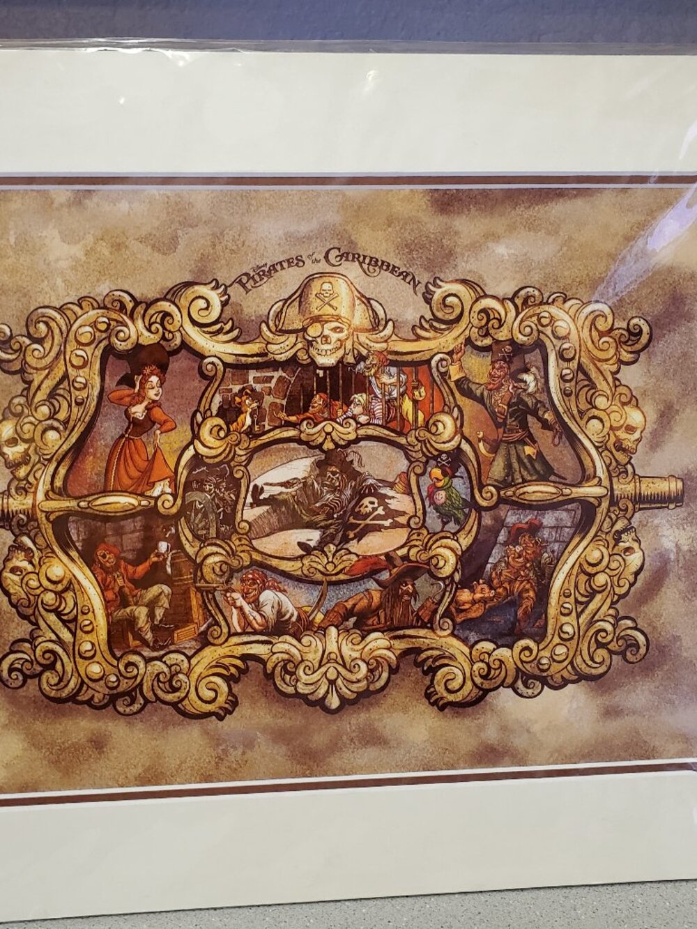 Disney Parks Pirates of the Caribbean Attraction Art Print NEW Sealed